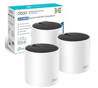 TP-Link Deco X55 AX3000 - Juego de 3 Sistemas Wi-Fi de Malla Completa, Red alimentada por IA, HE160, Doble Banda con Puertos Gigabit, Cobertura de hasta 2,5 m ², conexión hasta 150 Dispositivos,