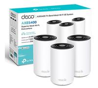 TP-Link Deco XE75 Mesh WLAN Set (Pack de 3), Enrutador y Repetidor Tribanda Wi-Fi 6E AXE5400, 3 Puertos Gigabit para Cada Unidad, para Casas de 4 a 7 Dormitorios, Protección Juvenil Integral, WPA3