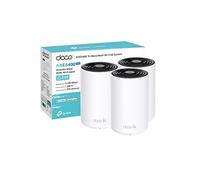 TP-Link Deco XE75 Pro AXE5400 Sistema Wi-Fi 6E de malla de tres bandas para todo el hogar, puertos Gigabit, malla impulsada por AI, cubierta hasta 7.200 pies 2, conecta hasta 200 dispositivos, CPU de cuatro núcleos de 1.7 GHz, HomeShield, paquete de 3