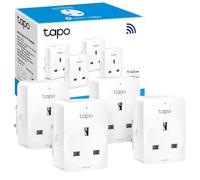 TP-Link. Enchufe inteligente wifi Tapo P100, funciona con Alexa de Amazon (Echo y Echo Dot) y Google Home. Enchufe inteligente inalámbrico, interruptor con temporizador a control remoto, uso compartido de dispositivos, no requiere concentrador, 4 unidades