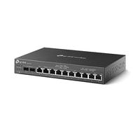 TP-Link ER7212PC | Router Omada, conmutador PoE y Controlador 3 en 1 Gigabit VPN Router | hasta 4 WAN | 8 Puertos LAN PoE+ @ 110W | Sin Ventilador | Fácil instalación | Equilibrio de Carga |