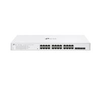 TP-Link Festa FS328G - Conmutador de red gestionado inteligente Gigabit de 28 puertos - 24 puertos RJ45 y 4 ranuras SFP, acceso gratuito a la nube, enrutamiento estático, Vlan, IGMP Snooping, montaje