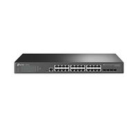 TP-Link JetStream Conmutador administrado Gigabit L2 de 24 puertos con 4 ranuras SFP, soporta 24 puertos Gigabit RJ45, montaje en rack (TL-SG3428)