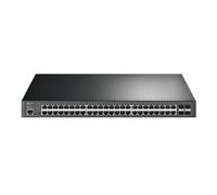 TP-Link - JetStream TL-SG3452P switch Gestionado L2/L3 Gigabit Ethernet (10/100/1000) Energía sobre Ethernet (PoE) 1U Negro