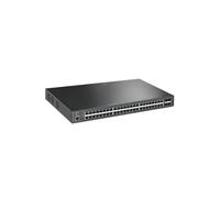 TP-Link - JetStream TL-SG3452XP switch Gestionado L2+ Gigabit Ethernet (10/100/1000) Energía sobre Ethernet (PoE) 1U Negro