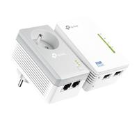 Tp-Link Kit de repetidor Wi-Fi N300 con adaptador Powerline de 600 Mbps,