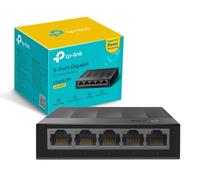 TP-Link LS1005G - Switch Ethernet Gigabit de 5 Puertos (10/100/1000 Mbps), Plug y Play, Sin Configuración, Bajo Consumo Energético, Silencioso y Compacto Ordenadores y Smart TV