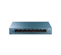 TP-Link LS108G - Switch 8 Puertos (10/100/1000) Switch Ethernet Gigabit, Carcasa metálica, Ultraligero con Super disipación de calor, Ahorro de Energía, Silencioso, Sin configuración