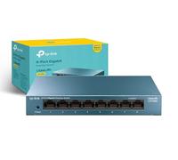TP-Link LS108G - Switch ethernet Gigabit, 8 puertos, Plug&Play, Metal | 8 Puertos Gigabit. Plug & Play, No Necesita Configuración. Diseño sin Ventilador, Silencioso. Carcasa Metálica.