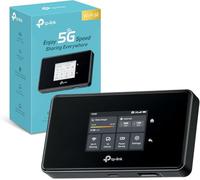 TP-Link M8550 - Router WiFi portátil 5G con SIM, 3.4 Gbps, AXE3600, WiFi 6E | Internet 5G en Cualquier Lugar. Inserta una Tarjeta SIM. Conecta 32 Dispositivos. Pantalla de Estado. App Tether.