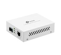 TP-Link MC100CM, convertidor de Medios Fast Ethernet | Convertidor de fibra a Ethernet, puerto RJ45 de 10/100/1000 Mbps a fibra monomodo 1000Base-LX, gris