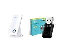 TP-Link N300 Tl-WA850RE - Repetidor Extensor de Red WiFi & TL-WN823N Adaptador USB Tarjeta de Red, Inalámbrico 300Mbps, 2.4Ghz, Puerto USB 2.0, WPS
