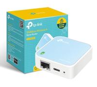 TP-Link N300 TL-WR802N - Portable gaming WiFi | Router de Viaje WiFi 4. Tamaño de Bolsillo. Múltiples Modos de Uso. Alimentación por USB. Control App Tether.