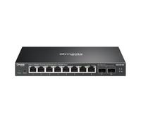 TP-Link Omada 8 Puertos 2.5G Switch de fácil gestión, 2 x 10G SFP+, VLAN, prevención automática de bucles, IGMP Snooping, sin Ventilador, administrado por Omada, Metal Duradero con blindaje