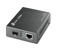 TP-Link Omada - Convertidor de Medios SFP multiGigabit de 10G, Puerto RJ45 de 1G/2.5G/5G/10Gbps, Ranura SFP+ Intercambiable en Caliente, IEEE 802.3an/Ae/aq, Indicadores LED, extensión de Fibra óptica