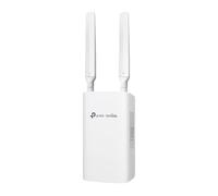 TP-Link Omada ER703WP-4G-Outdoor Gateway 4G+ Cat6 AX3000 Wi-Fi 6 exterior/interior, PoE++ o adaptador de alimentación, puertos Gigabit, 4G, soporte VPN multiprotocolo, gestión