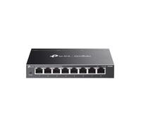 TP-Link Switch Omada ES208G – Gestionado L2, 8 puertos Gigabit, montaje pared, Negro