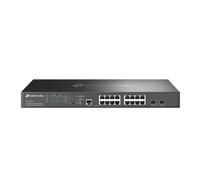 TP-Link Omada SG3218XP-M2 | Conmutador PoE 2,5G Multi-Gig 16 Puertos, 2 SFP+ 10GE | Gestionado Inteligente L2+ | Soporte SDN Omada | Enrutamiento Estático, Snooping | 8 Puertos PoE+ @ 240W