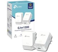 TP-Link PG1200 Kit Advanced Protocol G.hn 1200 Mbps Powerline Kit Adaptador Kit, 1+1 Puerto Gigabit Ethernet, Ahorro de energía, Powerline WiFi Extender, no Funciona con HomePlug AV/AV2, 8K Streaming