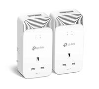 TP-Link G.hn2400 Powerline Set con toma de corriente 2x adaptador, hasta 1.428 Mbit/s, estándar G.hn SISO