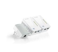 Tp Link Plc Tl-Wpa4220t Kit Wifi 300mbps 2 Puertos Rj45 Kit 3 Unid. Av500