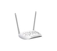 TP-Link Punto de Acceso WiFi (TL-WA801N), Puente inalámbrico N300, 2,4 GHz 300 Mbps, soporta Multi-SSID/Cliente/Puente y Extensor de Alcance, 2 Antenas fijas, inyector PoE pasivo Incluido