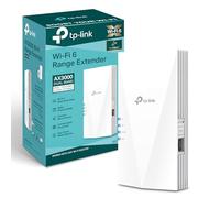 TP-Link RE700X WiFi 6 WiFi Amplifier Repetidor AX3000 (Doble Banda 2402Mbps 5GHz + 574Mbps 2.4GHz), MU-MIMO, Puerto gigabit, Gran Cobertura, EasyMesh, Compatible con Todos los routers Wi-Fi