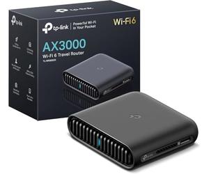 TP-Link Router de Viaje Wi-Fi 6 AX3000 de Doble Banda TL-WR3002X | MultiGig Portable | OpenVPN, WireGuard | Fácil Intercambio público WiFi | Aprobado por Hotel/Crucero/Viajes | Cable WiFi para