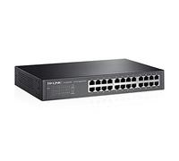 TP-Link SG1024D - Switch Ethernet 24 Puertos Gigabit 10/100/1000 Mbps, No Gestionable, Puertos Blindados, Carcasa Metálica, Desktop, Sin Ventilador, Modo Silencioso