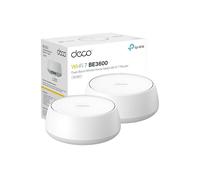 TP-Link Sistema Wi-Fi de Malla BE3600 WiFi de Doble Banda (Deco BE23) | 4 flujos de 3,6 Gbps | Canales de 160 MHz | Puede acomodar hasta 4500 Metros Cuadrados | Retroceso cableado de 2 × 2,5G con