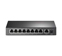 TP-Link Switch PoE Fast Ethernet de 9 Puertos de 10/100Mbps | 8 Puertos PoE+ @65W | Metal Resistente con Puertos Blindados | Protección Limitada de por Vida | Modo de extensión | Modo prioritario |