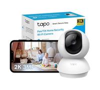 TP-Link Tapo 2K Pan Tilt Security Camera, Baby Monitor, Dog Camera/Motion Detection, 2-Way Audio, 3MP, Night Vision, Cloud &SD Card Storage, Works with Alexa & Google Home, No Hub Required (Tapo C210)