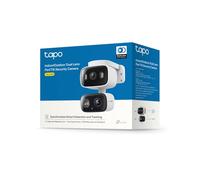 TP Link Tapo C246D - Cámara de seguridad de doble lente para interiores y exteriores (2 K, 3 MP)