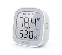 TP-Link Tapo - Monitor inteligente de temperatura y humedad, pantalla de tinta electrónica de 2.7 pulgadas, sensor hecho en Suiza, notificación en tiempo real, gráficos visuales, requiere Tapo Hub