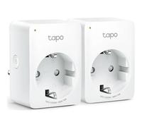 TP-Link Tapo P100 Pack 2 Enchufes Inteligentes para Hogar 2990W Blancos