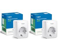 TP-Link TAPO P100 - Wi-Fi Mini Smart Plug, ideal para agendar ligar/desligar y economizar energía, compatible con Alexa y Google Home, cor branca (Paquete de 2)