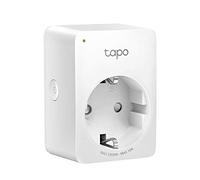 TP-LINK Tapo Smart WiFi Plug, diseño compacto, no requiere concentrador, compatible con Google Home/Amazon Alexa, Control remoto, (Tapo P100), blanco