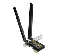 TP-Link - Tarjeta Wi-Fi 7 BE6500 PCIe WiFi para PC de Escritorio (Archer TBE400E) - Bluetooth 5.4, WPA3, tribanda 2882 Mbps, Antenas multidireccionales y Unidad USB para una instalación rápida (Solo