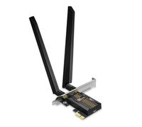 TP-Link Tarjeta WiFi 7 BE9300 PCIe WiFi Archer TBE552E | Tarjeta de Red de Tres Bandas para PC de Escritorio | Bluetooth 5.4 | Antena de Alta Ganancia | MLO, WPA3| Compatible con Placa Base AMD/Intel