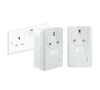 TP-Link TL-PA4010PKIT Passthrough Powerline Adapter Starter Kit, No Configuratio