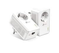 TP-Link TL-PA7017P Gigabit Powerline AV1000, Kit de Inicio, Sin WiFi, 1 Gigabit Puerto, Super Ahorro de Energía, Color Blanco