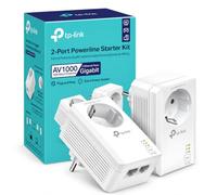 TP-Link TL-PA7027P Kit - PLC Powerline Sin WiFi, AV1000, Enchufe Integrado | Amplía tu Red a Través del Cableado Eléctrico. Sin Obras ni Cables Nuevos. Enchufe Integrado. Plug & Play. App tpPLC.