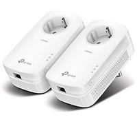 TP-Link TL - PA8010P - Kit de Inicio Powerline Passthrough Gigabit AV1300, 1300 Mbps, Blanco