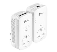 TP-Link TL-PA8033PKIT AV1300 de 3 Puertos Gigabit de Paso a través 2x2 MIMO Adaptador Powerline Starter Kit, sin Necesidad de configuración, Enchufe de Reino Unido