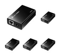 TP-Link TL-PoE10R Gigabit Ethernet PoE Splitter Adapter,Plug-and-Play, Puerto RJ45 a 2 10/100/1000 Mbps, 12VDC 1A, 9VDC 1A, 5VDC 2A (Paquete de 5)