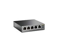 TP-Link TL-SF1005P - Switch Ethernet 100Mbps, 5 Puertos, 4xPoE+, 30 W | Potencia PoE 30W. Plug & Play, No Necesita Configuración. Diseño sin Ventilador, Silencioso. Carcasa Metálica.