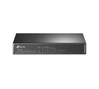 TP-Link PoE Switch 8-Port 100 Mbps, 4 PoE ports up to 15.4 W for each PoE port and 57 W for all PoE ports, Metal Casing, Plug and Play, Ideal for IP Surveillance and Access Point (TL-SF1008P), Black