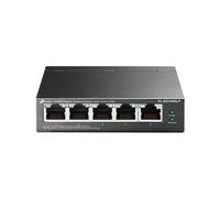 TP-Link TL-SG1005LP - 5 Port RJ45，Gigabit，Cuatro Puertos PoE +，Gestión de energía Inteligente，40W， Ethernet Switch，Desktop，Wall-Mount，Steel Case，Plug and Play