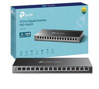 TP-Link TL-SG116P switch No administrado Gigabit Ethernet (10/100/1000) Energía sobre Ethernet (PoE) Negro