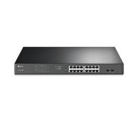 TP-Link TL-SG1218MPE Gestionado L2 Gigabit Ethernet (10/100/1000) Energía sobre Ethernet (PoE) 1U Negro